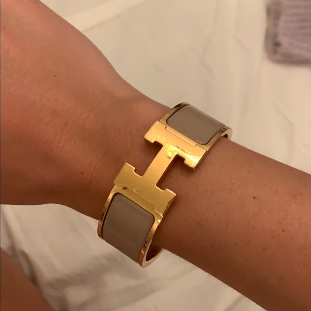 AUTHENTIC HERMÈS WIDE CLIC CLACK BRACELET